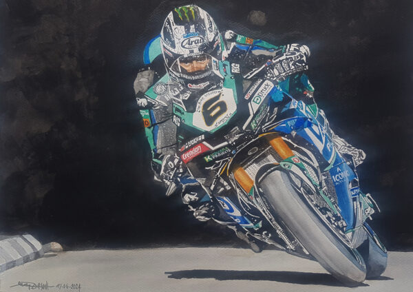 MICHAEL DUNLOP  Tourist Trophy (T.T) sur HONDA