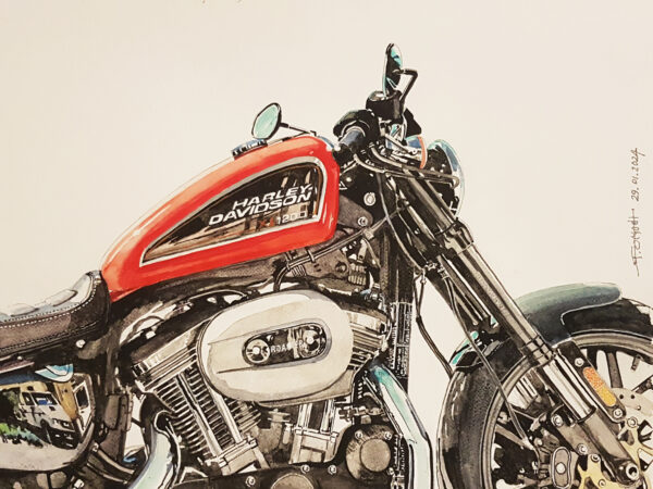 HARLEY DAVIDSON  1200 ROADSTER Rouge